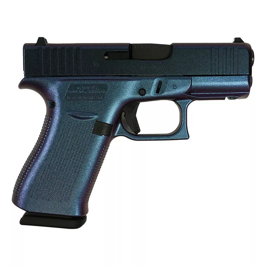 Glock 43X Mongoose Purple Handgun 9mm Luger 10rd Magazines(2) 3.4″ Barrel Accessory Rail USA Made