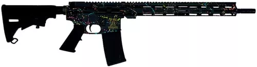 Great Lakes AR-15 “Saved By the Splatter” Rifle .223 Wylde 30rd Magazine 16″ Barrel Black/Nitride