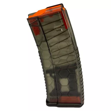 HEXMAG Hexview - AR Rifles, 223 Remington, 15 Rounds, Magazine, Translucent Smoke