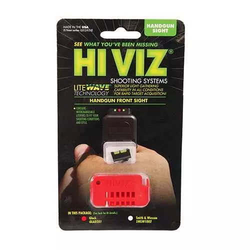 HIVIZ Sight Systems Interchangeable Front All for Glock Models (Except 42 & 43)