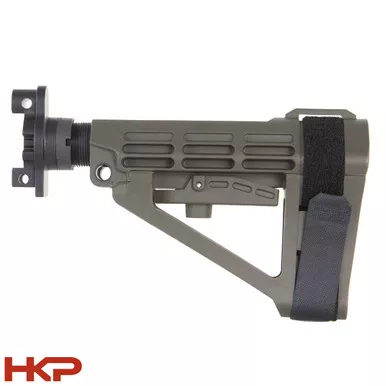 HK MP5K Pistol Stabilizing Brace - SBA4 - Adapter Included - OD Green