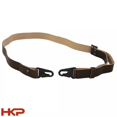 HK MP5K, SP5K, SP89 Leather Sling - Single Point - Dark Brown