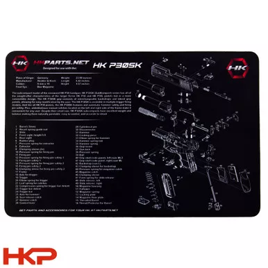 HK P30SK Pistol Bench Mat