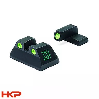 HK USPC Night Sights - Tru-Dot - Green