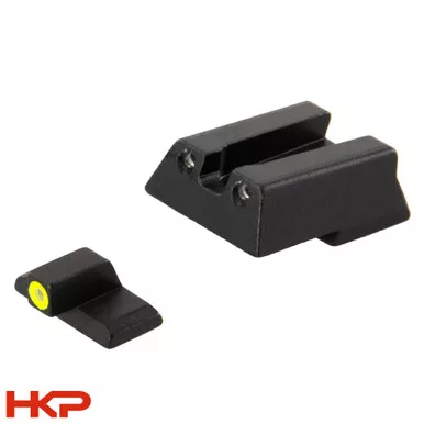 HK VP9, P30, HK45 Fixed Sight Set - Day and Night - Self Illuminated - Yellow