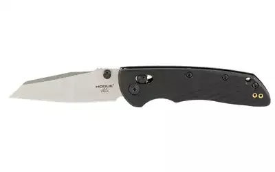 Hogue Deka 3.25" Wharncliffe Tumbled Blade Black Polymer Frame