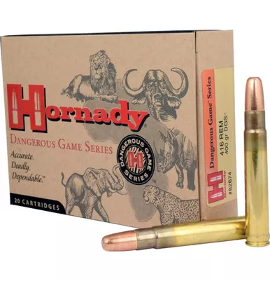 Hornady .416 Rem Mag 400gr Dangerous Game Series 82674