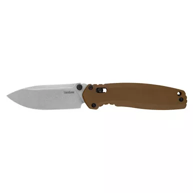 Kershaw Broadside - Folding Knife, Plain, 3.5", Silver