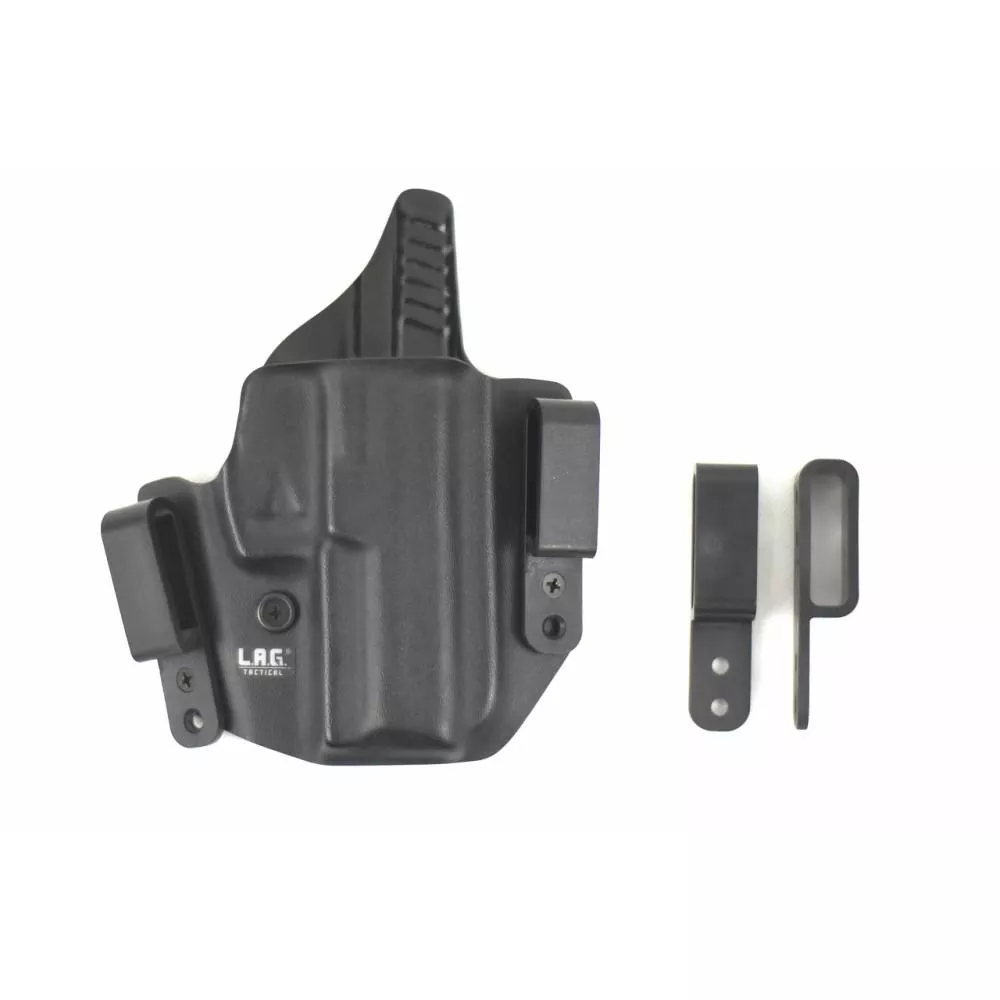 L.A.G. Tactical Defender Holster 1911 5″ (W/Rail) Black RH
