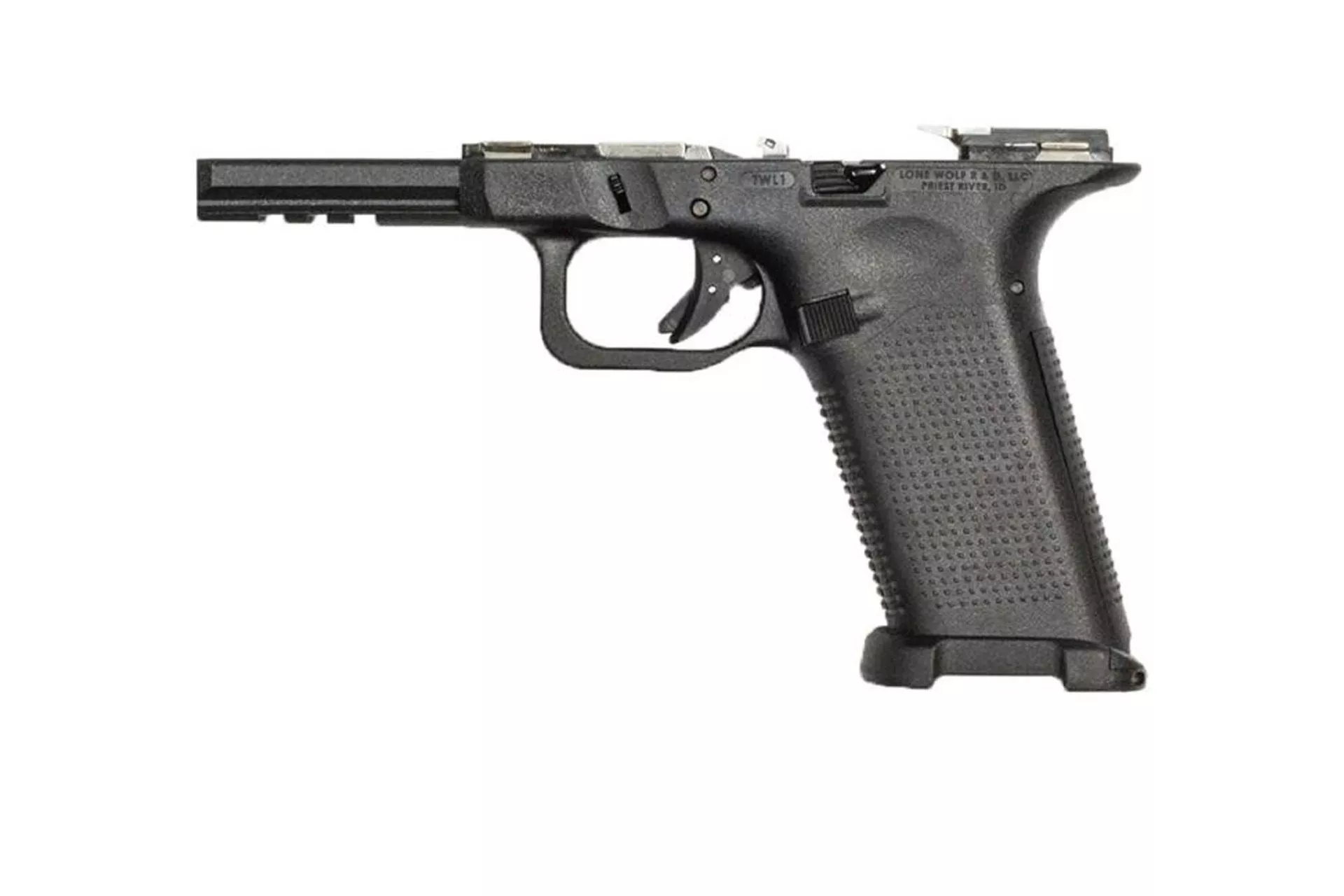 Lone Wolf Arms TWF Large/Large Textured Assembled Frame For Glock 20/21 Gen 3 & 4 – LWD-TWL1-BUILT