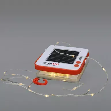 LuminAID Solar String Light, with Phone Charger
