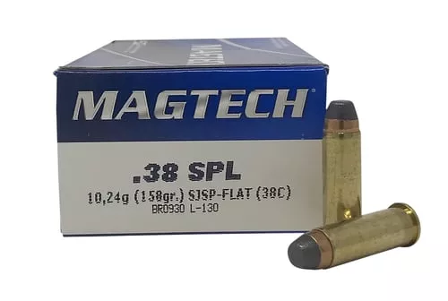 Magtech 38C Range/Training38Special 158gr Semi Jacketed Soft Point Flat 50 Per Box/20 Case