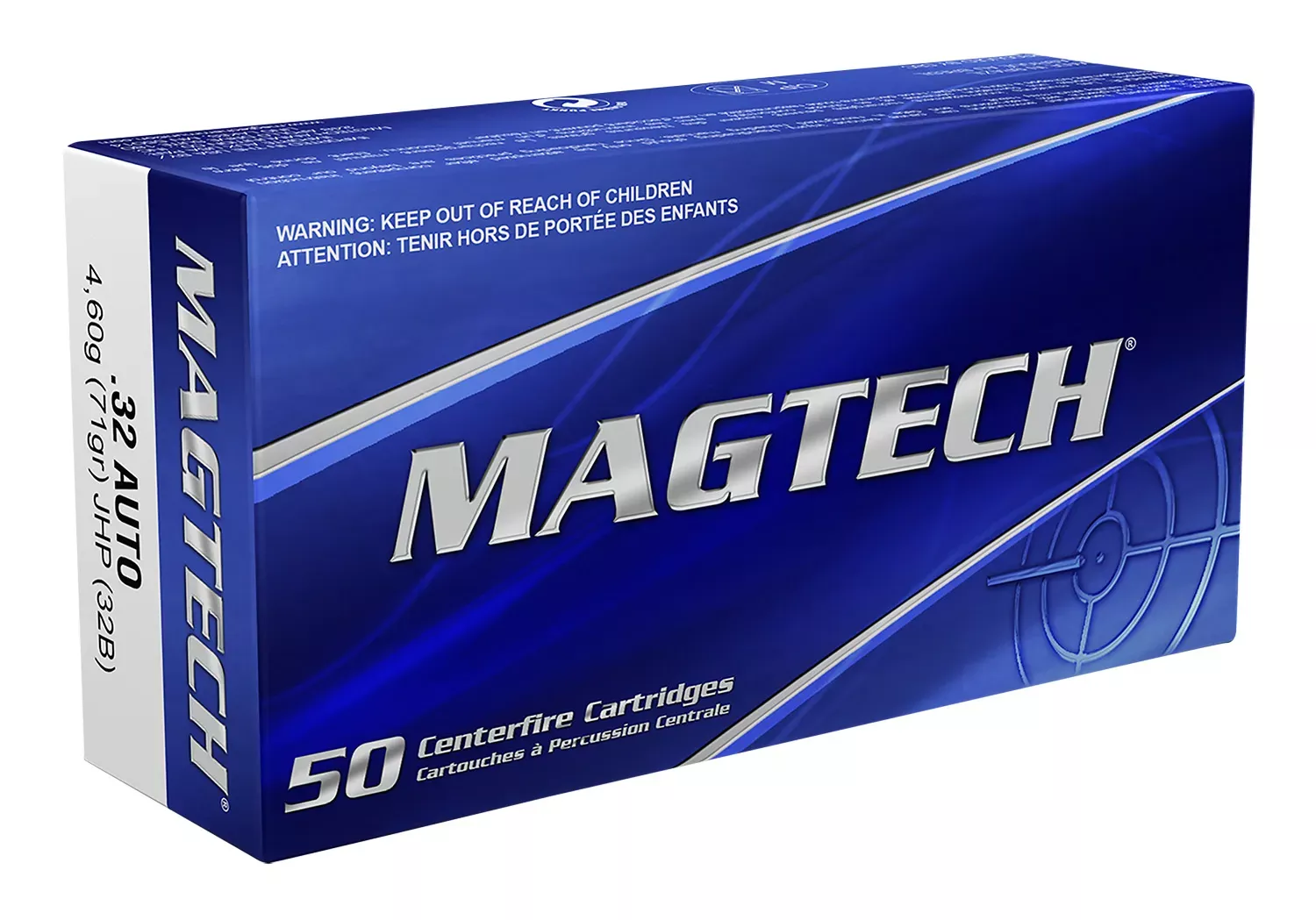 Magtech Ammunition .32 Auto (ACP) 71 GR, 50-Round Box