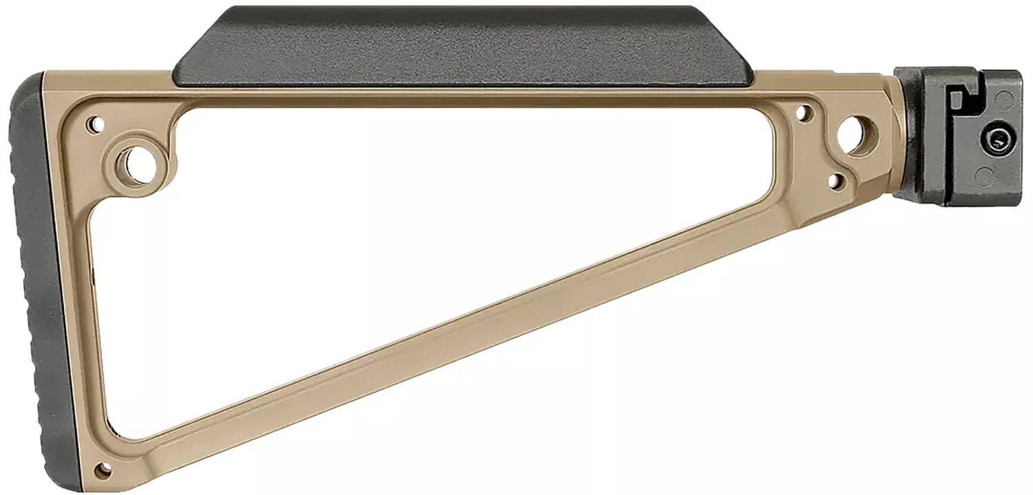 Midwest Industries MITRISFFDE Triangle Side Folding Stock Flat Dark Earth 6061 Aluminum