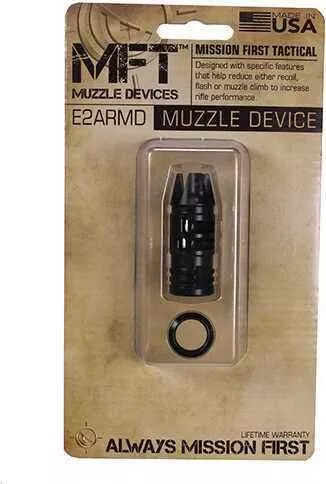 Mission First Tactical E-VolV AR15 Muzzle Device 3 Pring Ported, Black