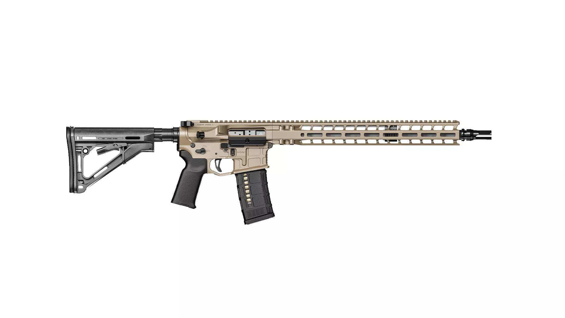 Model 1 – 16″ 223 Wylde 1 in 8- Rifle – FDE