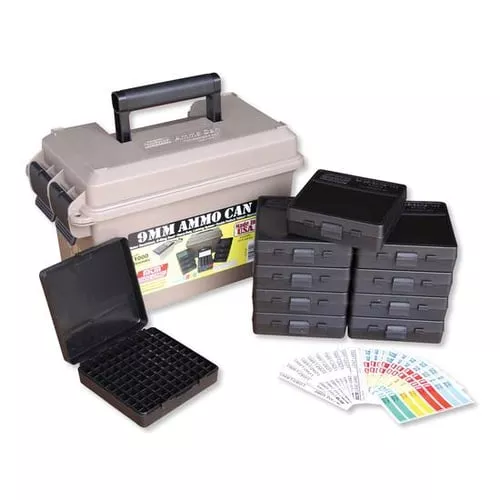 MTM AC50 9mm Ammo Can with 10-P1009 Dark Earth