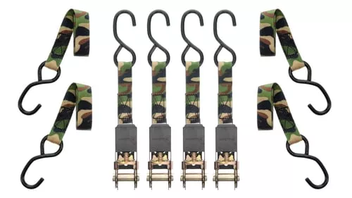 MUDDY MUD-SDRS8-4PK 1"X8 STD DUTY RATCHET STRAP
