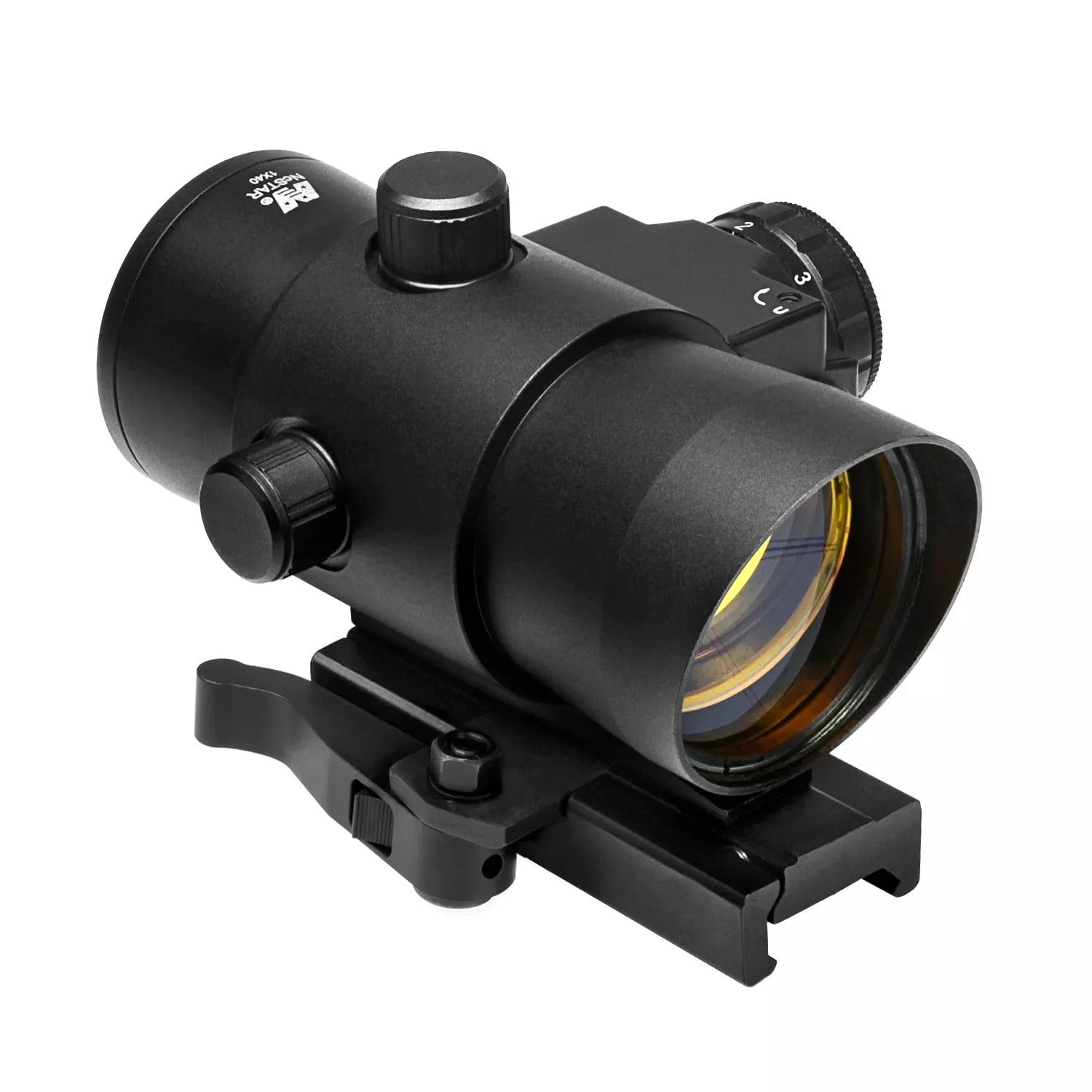 NcSTAR 1×40 Red Dot Sight w/ Built in Red Laser-QR Weaver Mount – DLB140R*