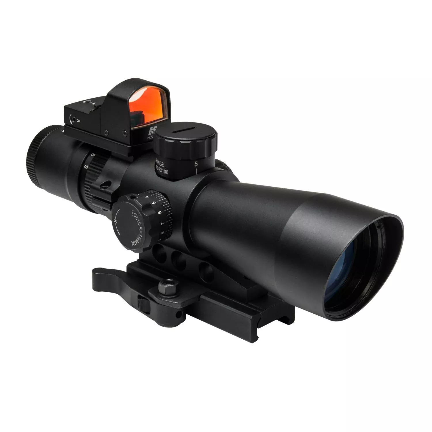 NcSTAR 3-9X42 USS Gen II/ Mil-Dot w/Micro Red Dot – STM3942GDV2