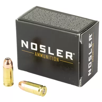 Nosler Assured Stopping Power, 9MM, 147 Grain, Jacketed Hollow Point, 20 Round Box 51290