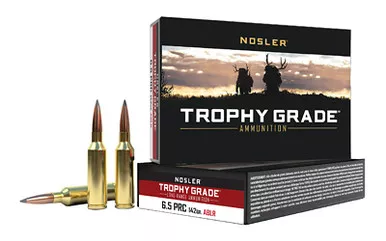 NOSLER Nosler Trophy Grade AccuBond Long Range Ammunition for 6.5 PRC – 142 Grain, 20 Rounds per Box