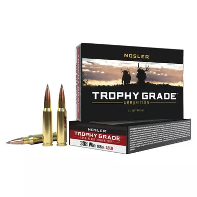 Nosler Trophy Grade - 308 Winchester, 168Gr, AccuBond, 20-Round Box