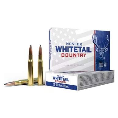 Nosler Whitetail Country - 30-06 Springfield, 150Gr, Solid Base, 20-Round Box