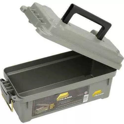 PlaFALSE Field Box Shot Shell Ammunition Box O-Ring Water-Resistant Polyethylene 13.6"X5.6"X5.6" OD Green
