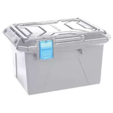 Plano HD Marine Storage Bin, 16.25″ x 13″ x 9.5″, Grey / Blue