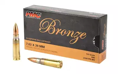 PMC Bronze 7.62X39 123gr FMJ 20 Round Box