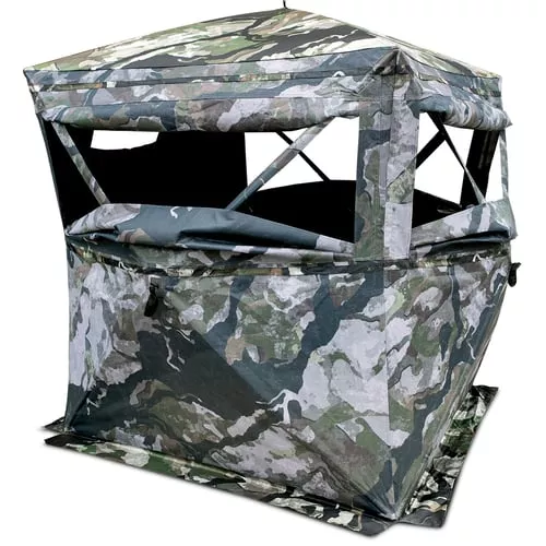 Primos 65112 Full FrontalGround Veil Camo 150D Polyester