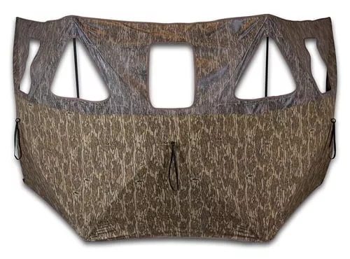 Primos 65165 Double Bull 3-Panel Stakeout Ground Mossy Oak Original BottomLand