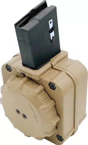 PRO MAG MAGAZINE AR-15 .223 - 65RD DRUM FDE POLYMER