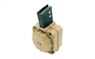 Promag AR-15 5.56mm 65 Round Polymer Drum Magazine FDE