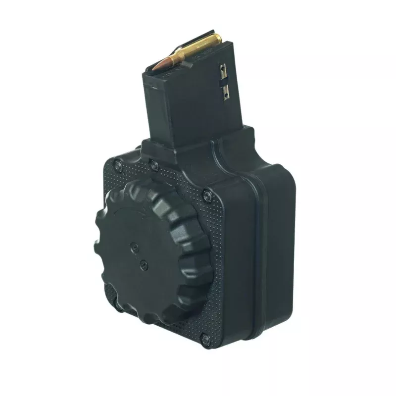 ProMag Black Polymer AR Magazine For AR-308 .308 Win 50/rd Drum