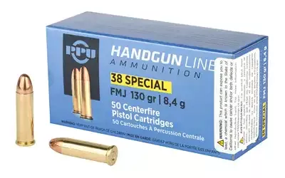 Prvi Partizan 38 Special 130gr FMJ Brass 50 Round Box