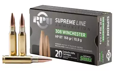 Prvi Partizan SUPREME .308 Win 168gr BTHP 20 Round Box