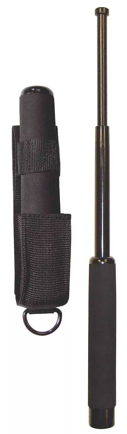 PSP NS16F Expandable 16" Steel Black Rubber Handle Includes Sheath