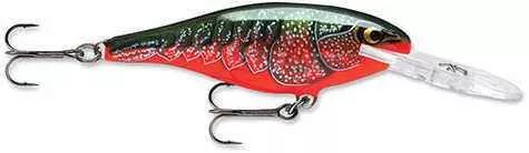 Rapala Shad Lure Freshwater Size 07 2 3/4" Length 5-11 Depth Red Crawdad Package of 1