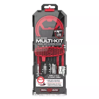 Real Avid Real Avid Gun Boss Multi-Kit 223/556 – Complete Gun Cleaning Solution for Home and Field