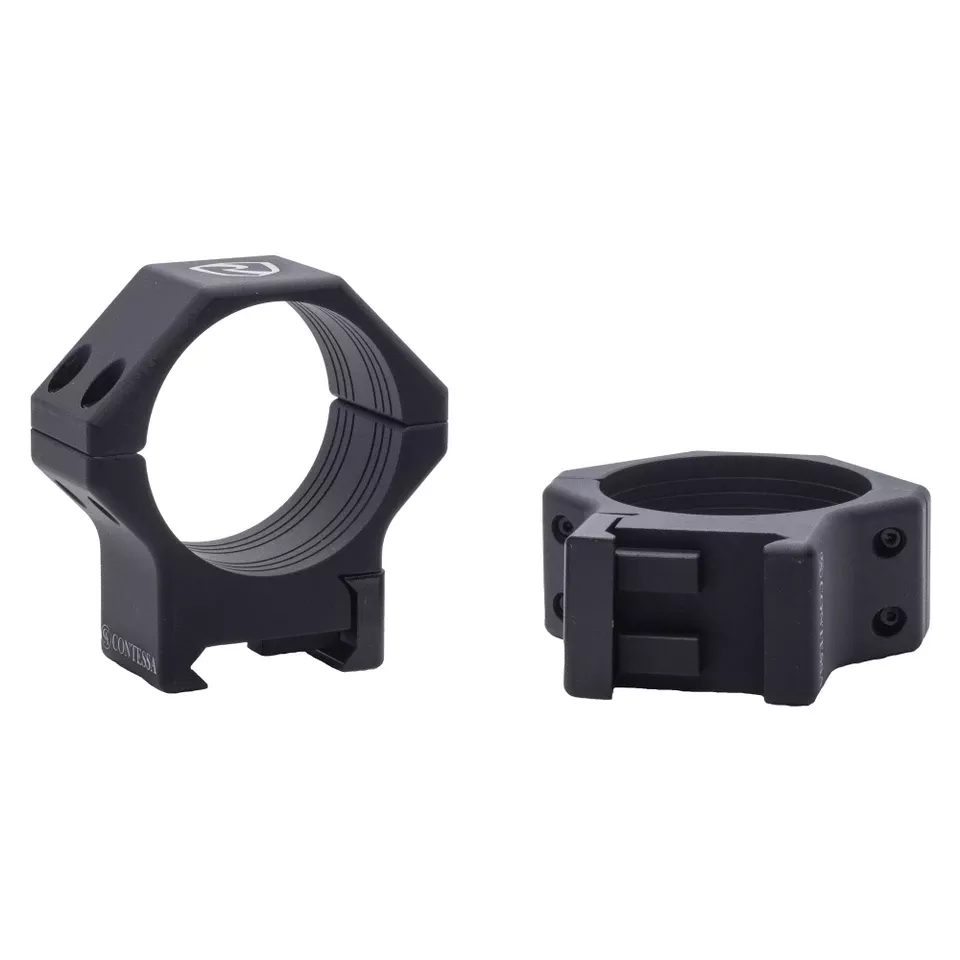 Riton 30mm Light Picatinny Rings 8mm