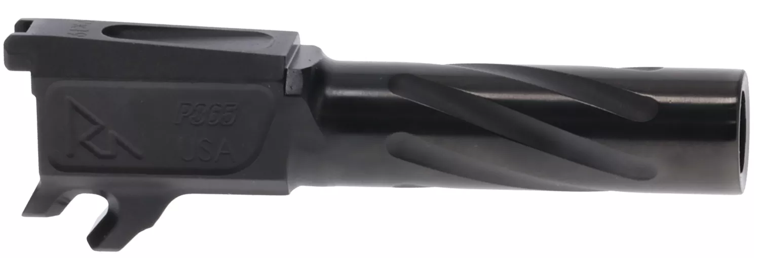 Rival Arms RA20P002A Precision Match Grade 9mm Luger 3.10″ Fluted Threaded Black PVD Steel, Fits Sig P365