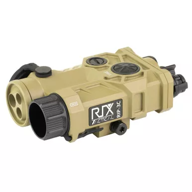 RIX Tactical RIP-3C, Infrared Laser/Illuminator, Green Class 3a Visible Laser, 0.25 Mil Click Adjustment, Tan RIP-3C TAN