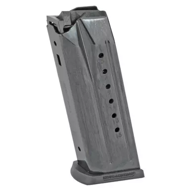Ruger Magazine, 9MM, 15 Rounds, Fits Ruger Security-9, Steel, Black