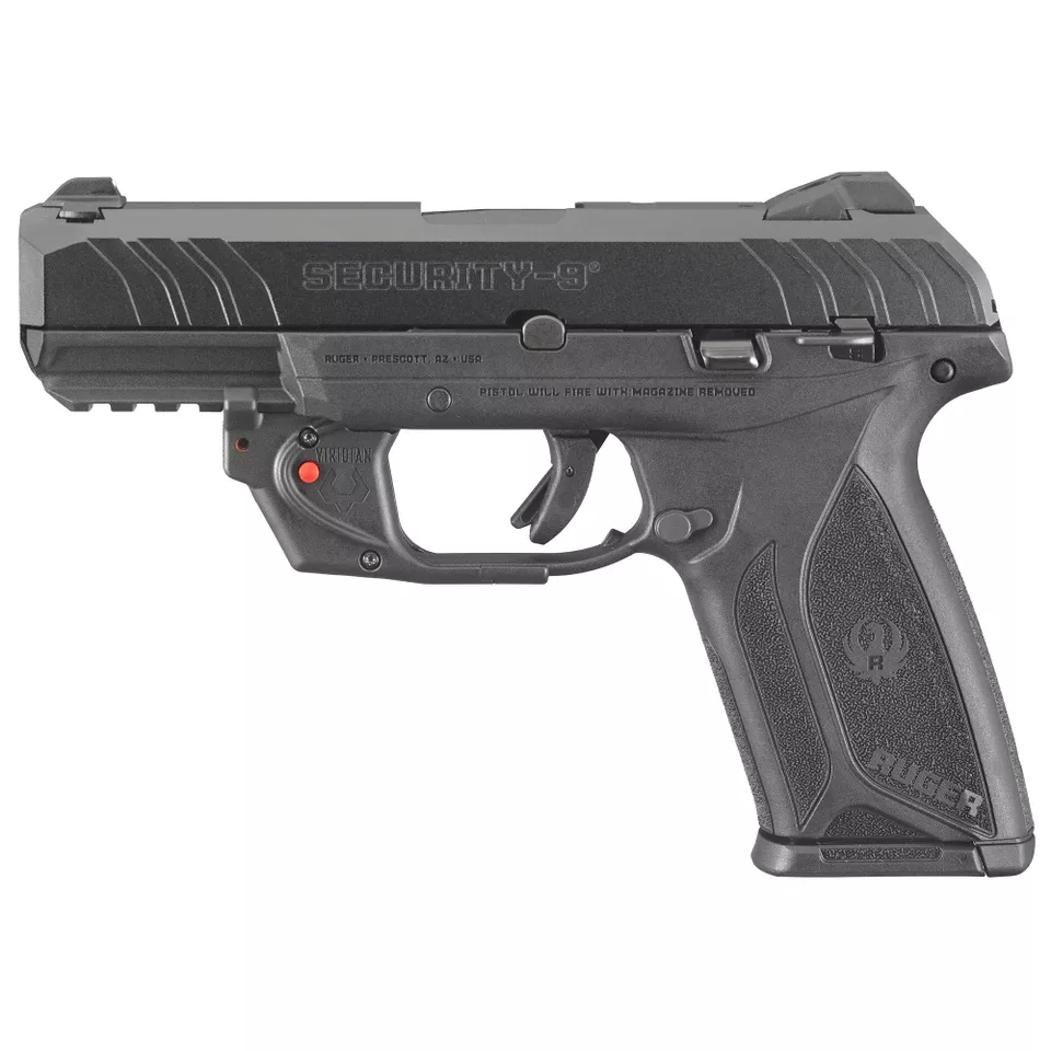 Ruger SEC-9 9mm 4" Black 15-Round with 3-Dot Laser