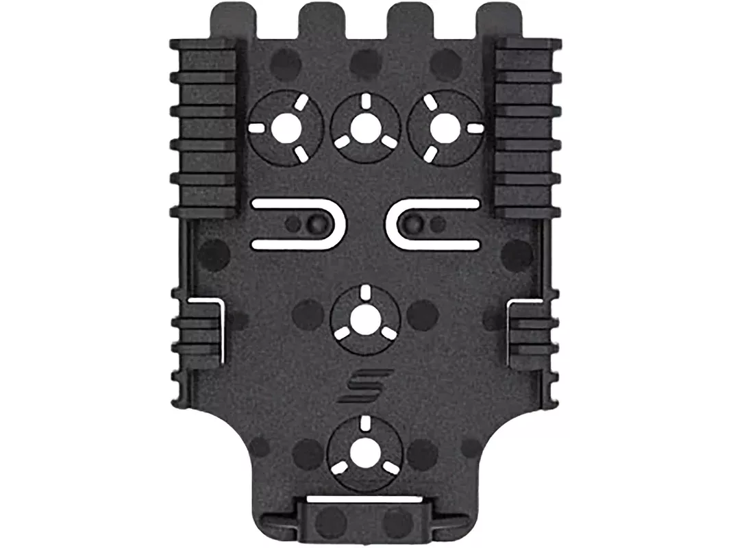 Safariland Quick Locking System QLS 22L Receiver Plate with Lock Polymer Black