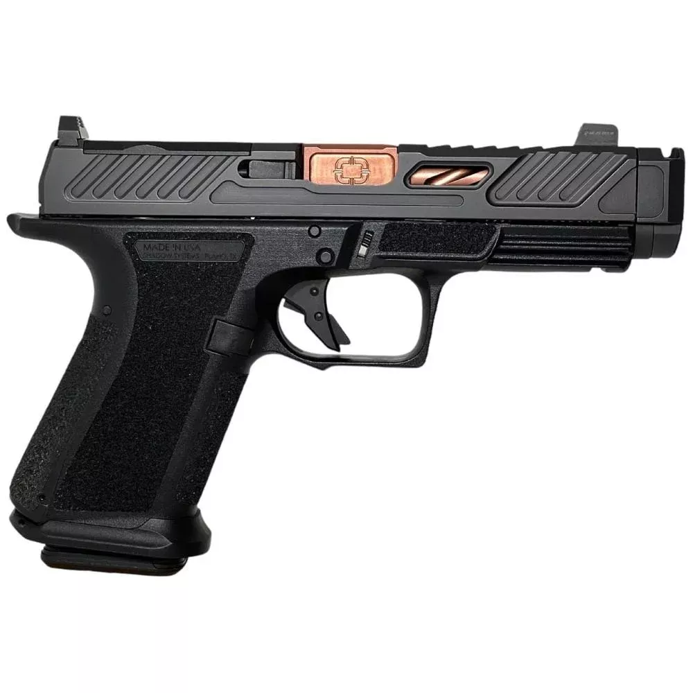 Shadow Systems MR920P Elite Handgun 9mm Luger 15rd Magazines (2) 4.25″ Bronze Barrel Black