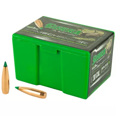 Sierra Bullets Tipped GameKing, .308 Diameter, 30 Caliber, 165 Grain, Ballistic Tip, 100 Count 4665