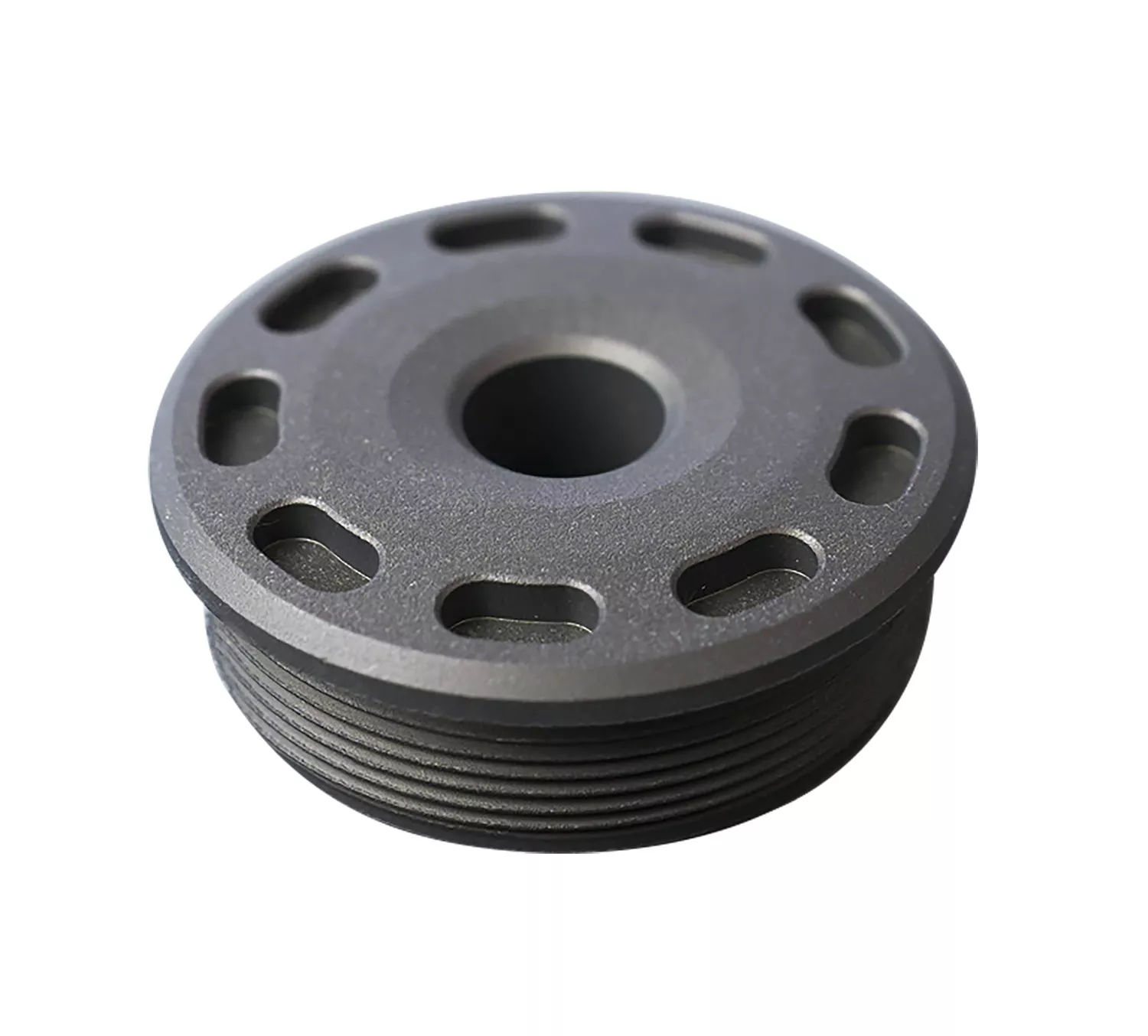 SilencerCo AC5388 Bravo Front Cap 223 Cal Titanium Black